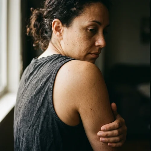 Fotografía realista sobre biodescodificación de Psoriasis y Placas Escamosas